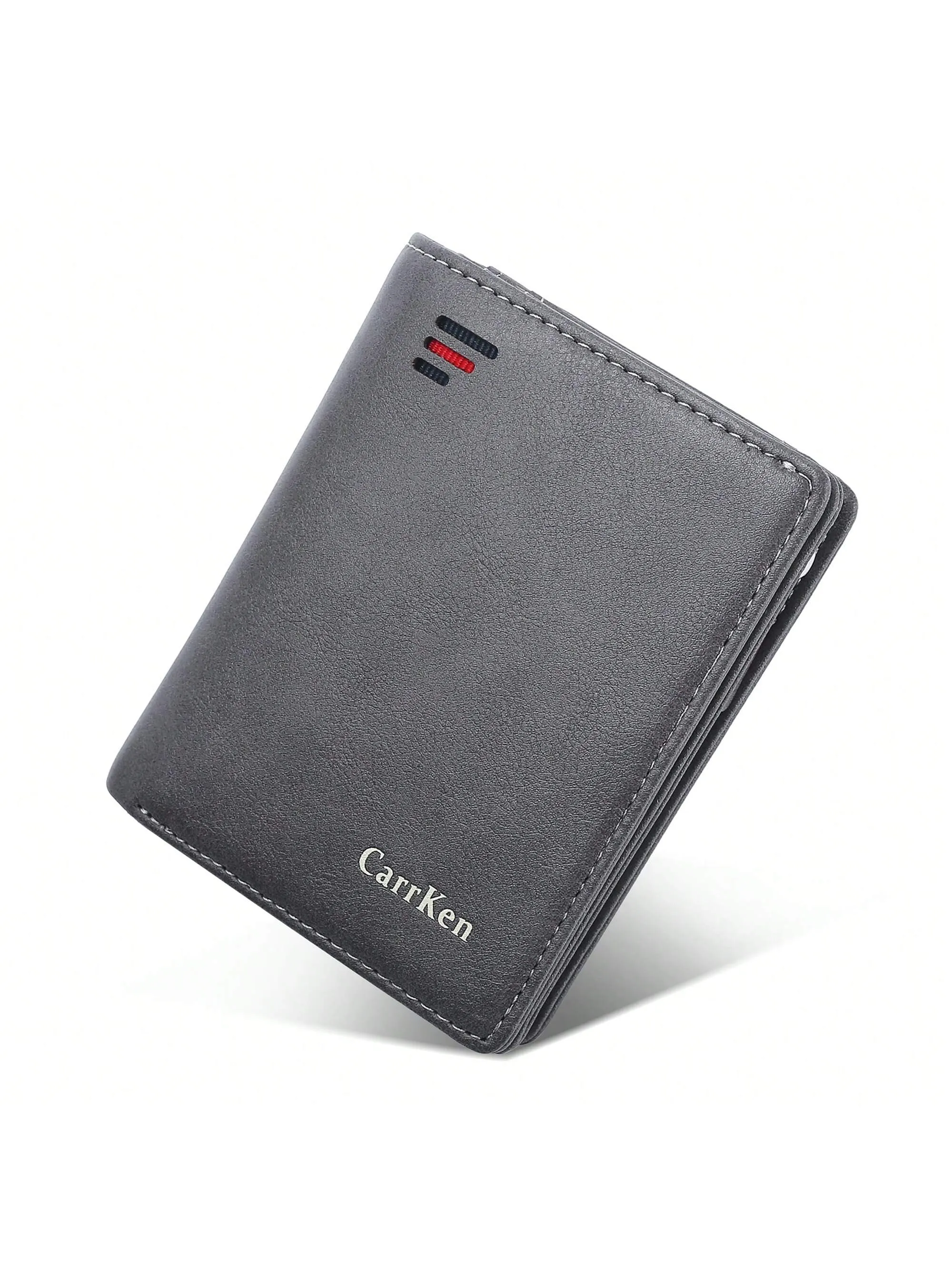 1pc New RFID Anti-Theft Men's Vintage Wallet, Multifunctional Large Capacity Triple-Fold Zipper Card Holder, Youth Student Fashionable Multi-Card Slot Coin Purse, Ideal Men's Gift For Christmas