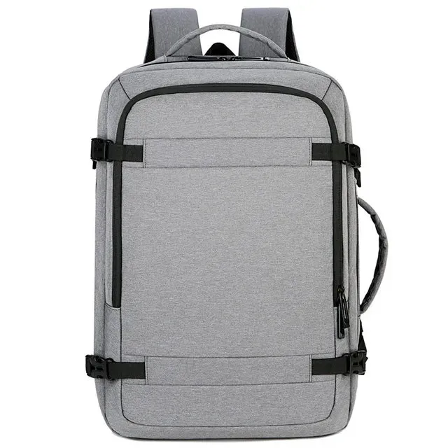 40L Expandable USB Charging Travel Backpack Men Large Capacity Business Water Resistant Durable 17-inch Computer Backpack New