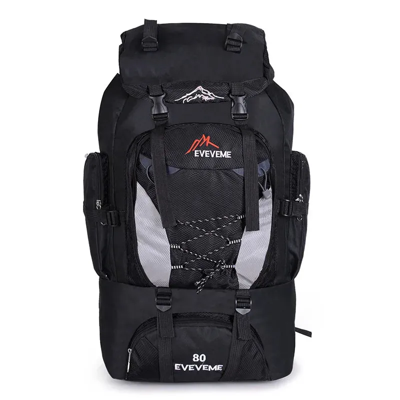 80L Large Hiking Mountaineering Backpack Climbing Hiking Backpack Camping Backpack Sport Outdoor Rucksack Bag