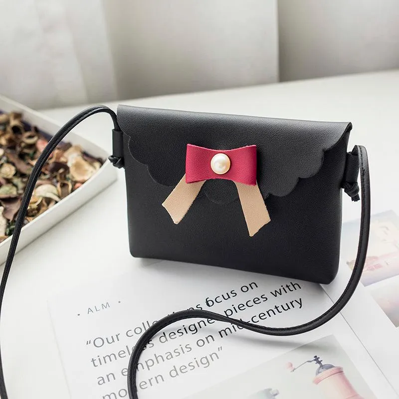 Bags 2024 Japanese and Korean new women's bags pearl bow casual small square bag hand-held shoulder crossbody mobile phone bag