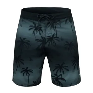 Barrel Men Sunset Palm Tree Board Shorts-BLACK