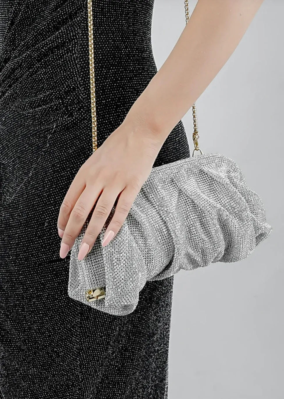 Benedetta Bruzziches
Venus La Grande Metallic silver tone Clutch Bag