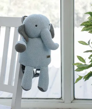 Berry The Elephant - Sky Blue 100% Cotton Knitted Kids bag