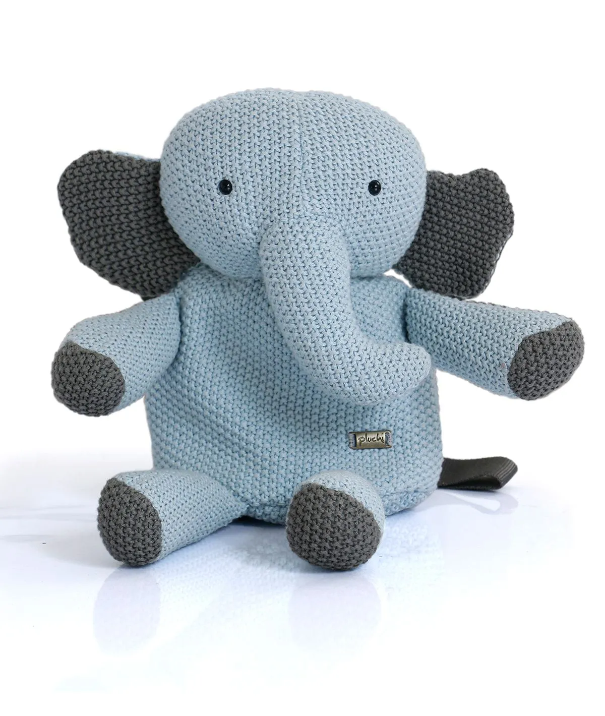 Berry The Elephant - Sky Blue 100% Cotton Knitted Kids bag