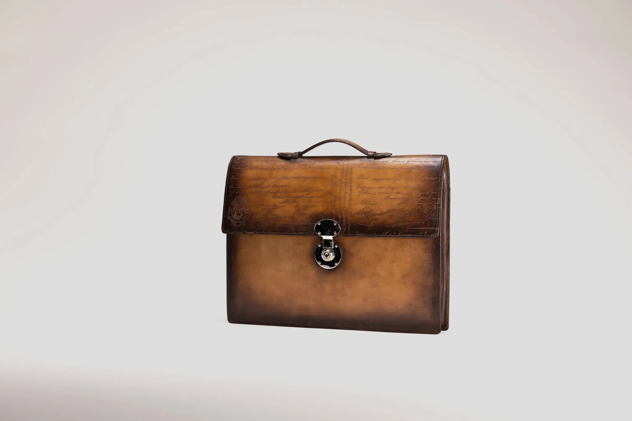 Briefcase - Parchment Patina Brown