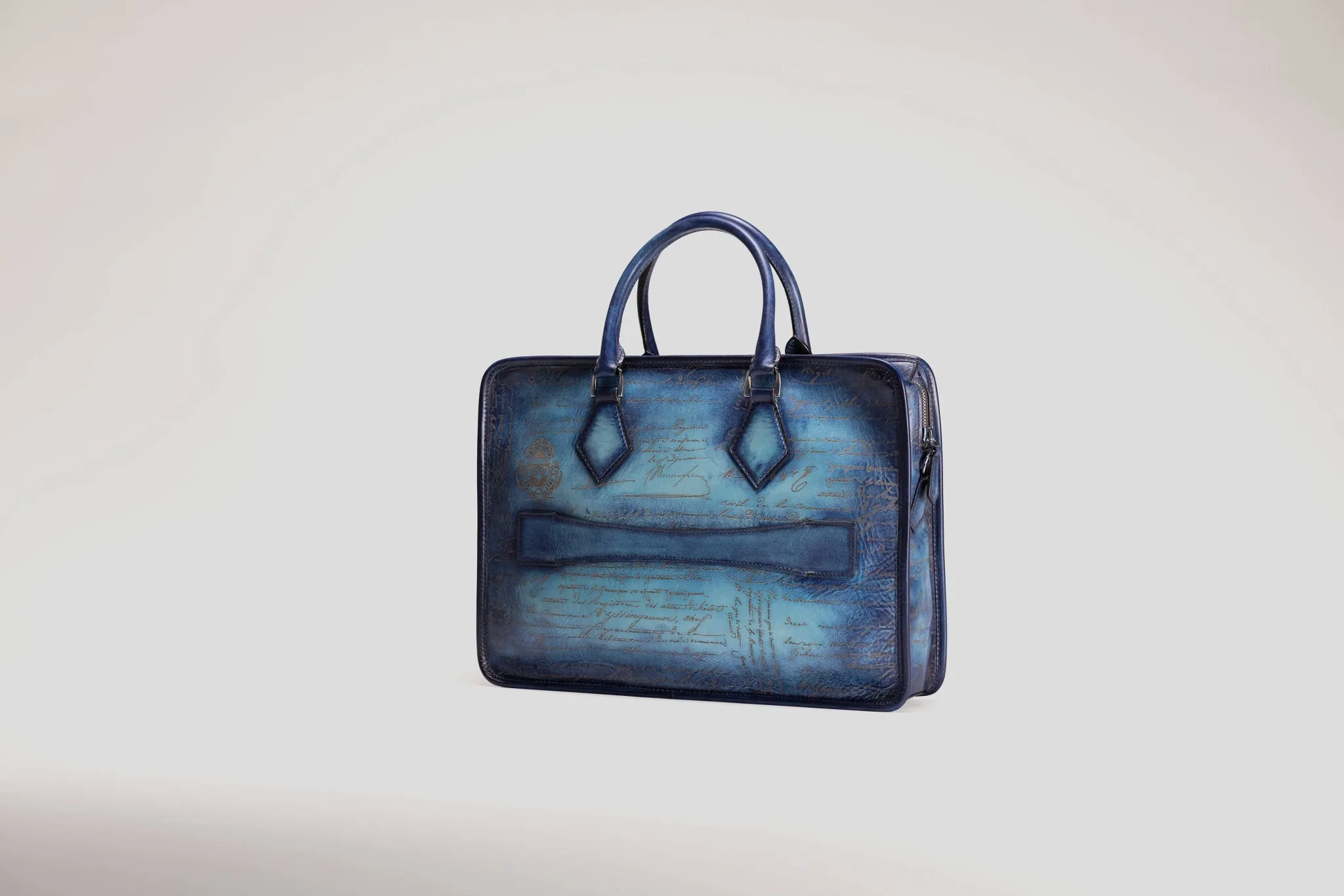 Briefcase - Parchment Patina Sky Blue