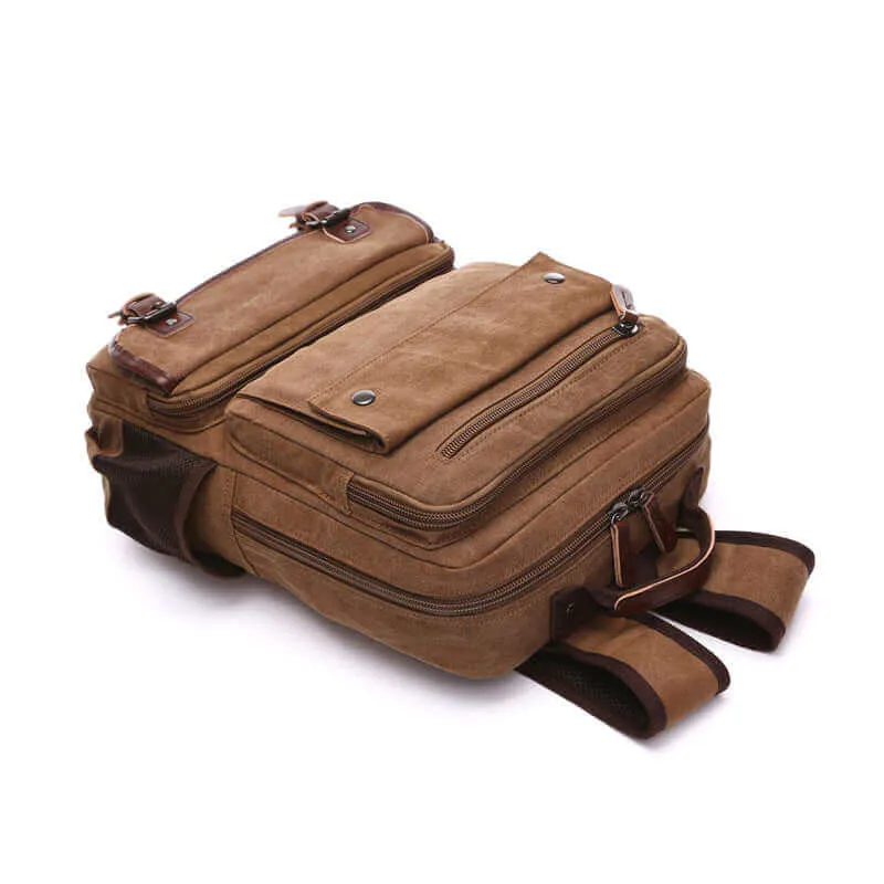 Canvas Backpack | 14 Inch Laptop Satchel