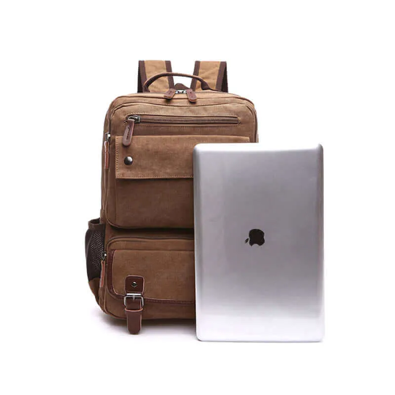 Canvas Backpack | 14 Inch Laptop Satchel