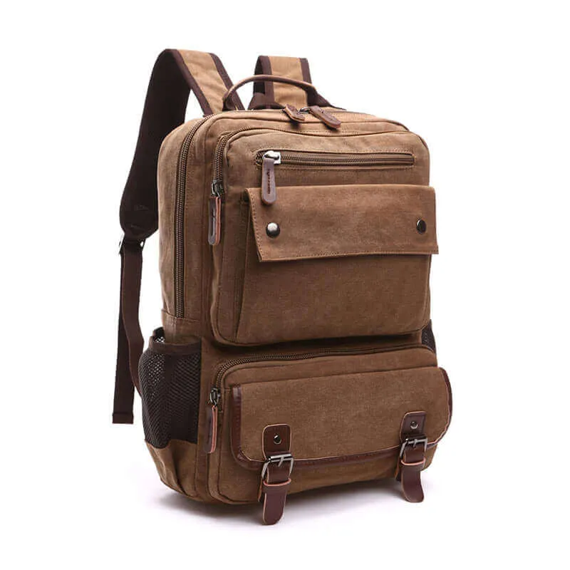 Canvas Backpack | 14 Inch Laptop Satchel