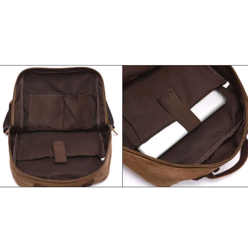 Canvas Backpack | 14 Inch Laptop Satchel