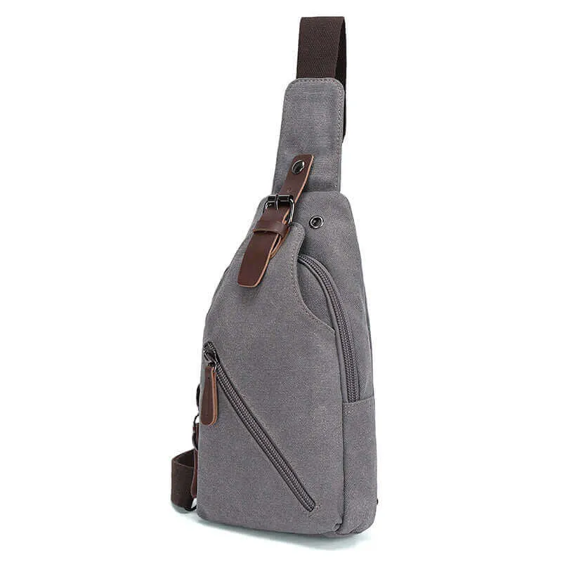 Canvas Chest Bag | Crossbody Sling Bag