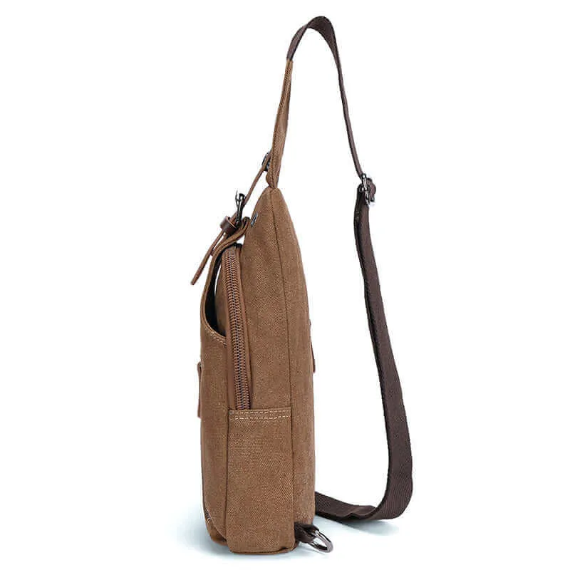 Canvas Chest Bag | Crossbody Sling Bag