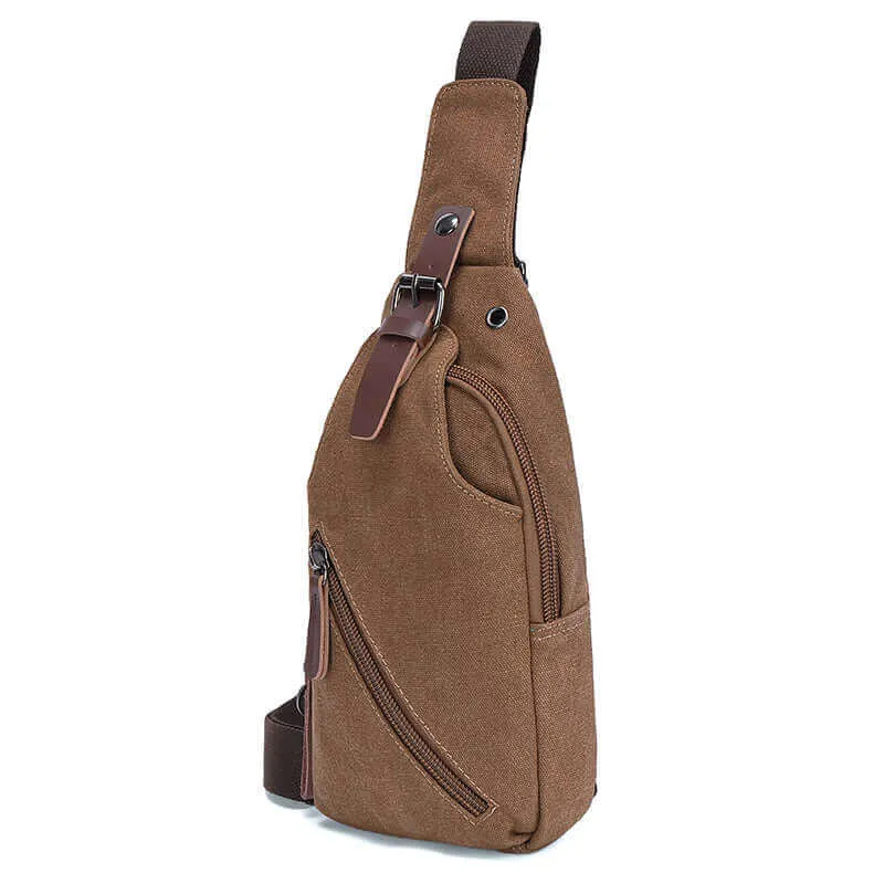 Canvas Chest Bag | Crossbody Sling Bag