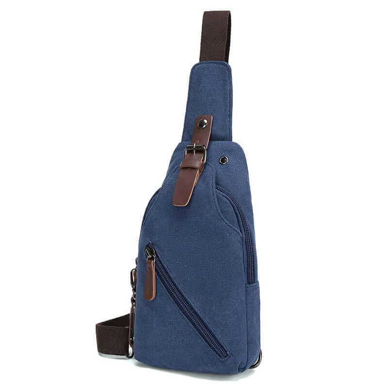 Canvas Chest Bag | Crossbody Sling Bag