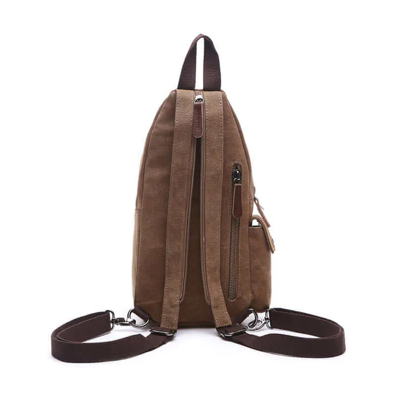 Casual Canvas Crossbody Sling Bag | Chest and Backpack