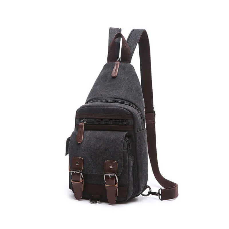 Casual Canvas Crossbody Sling Bag | Chest and Backpack