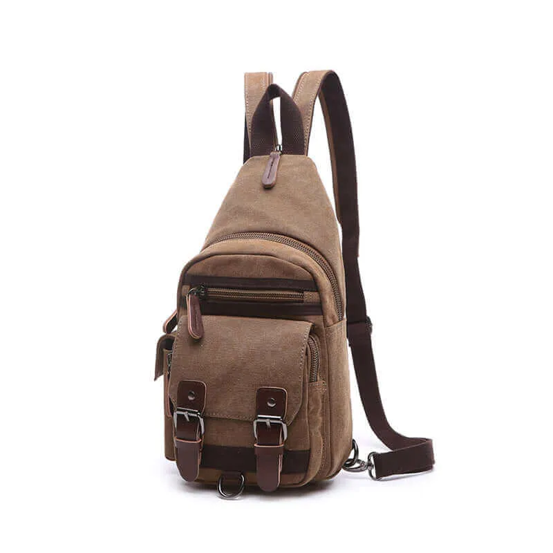 Casual Canvas Crossbody Sling Bag | Chest and Backpack