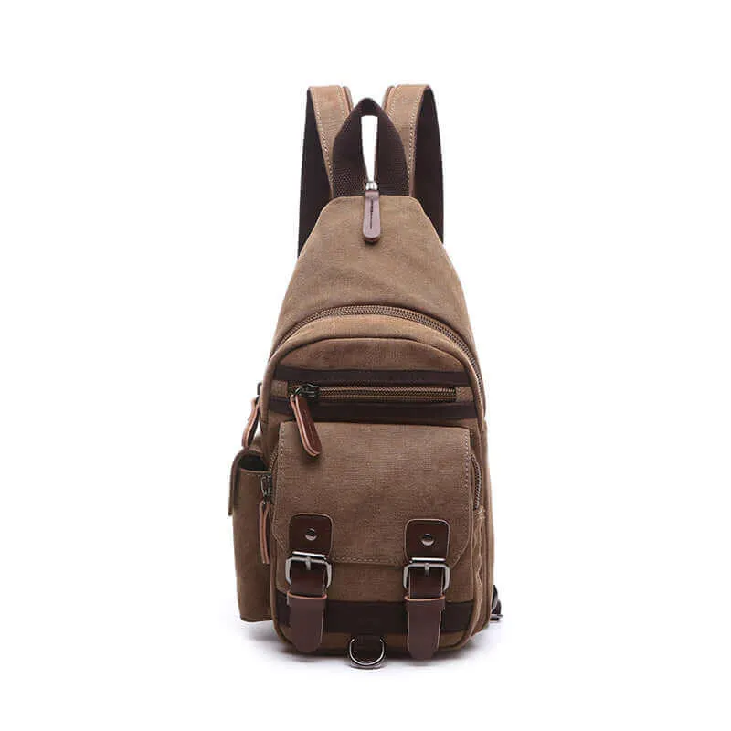 Casual Canvas Crossbody Sling Bag | Chest and Backpack