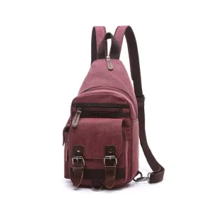 Casual Canvas Crossbody Sling Bag | Chest and Backpack