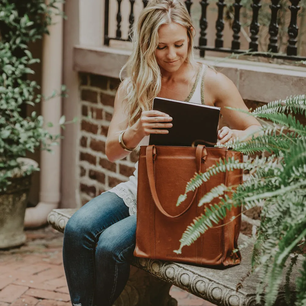 Chelsea Leather Tote Bag | Honey Brown