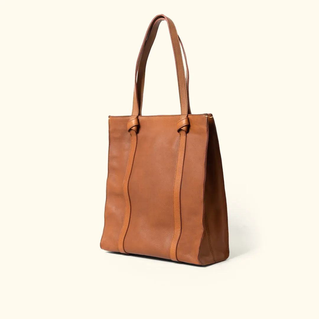 Chelsea Leather Tote Bag | Honey Brown