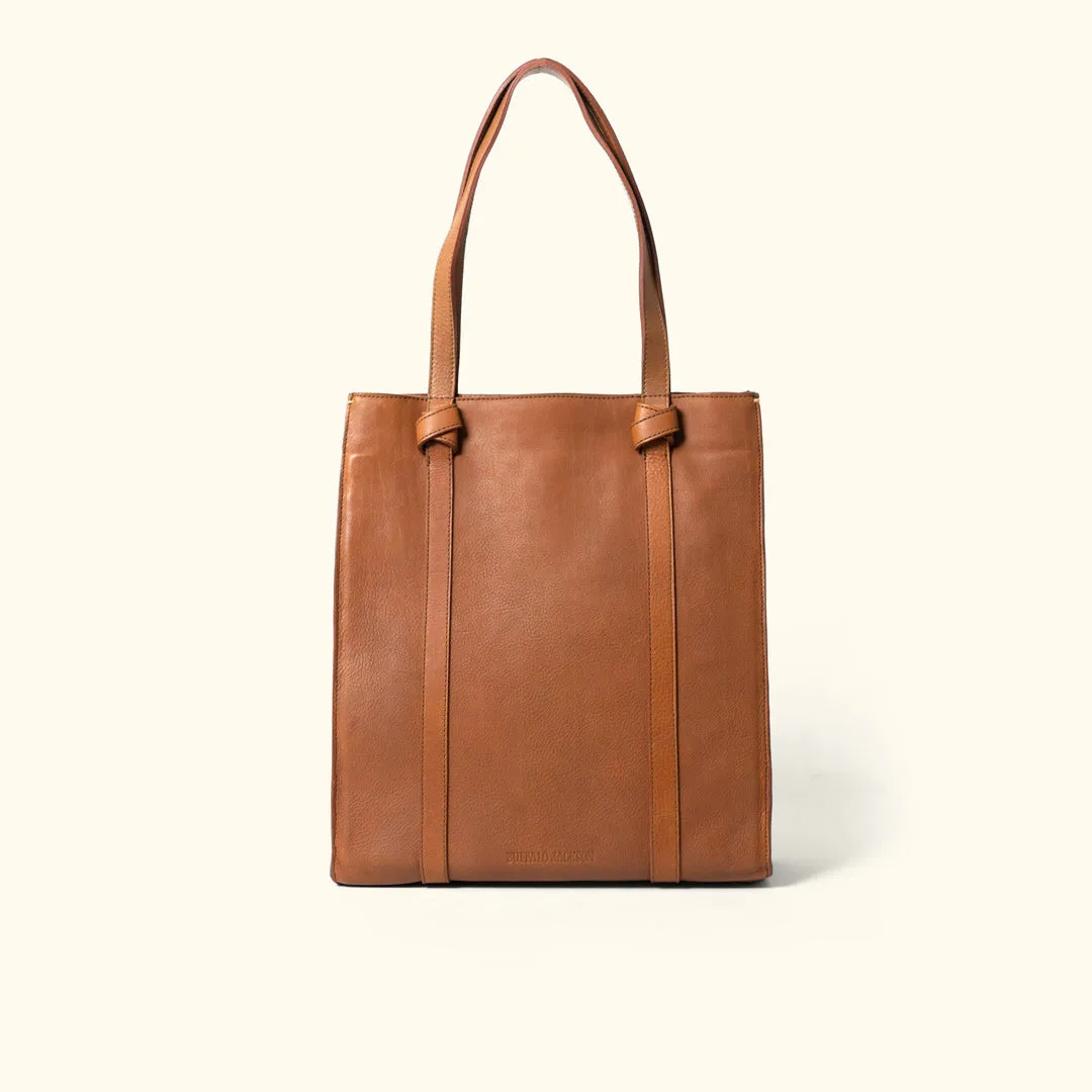 Chelsea Leather Tote Bag | Honey Brown