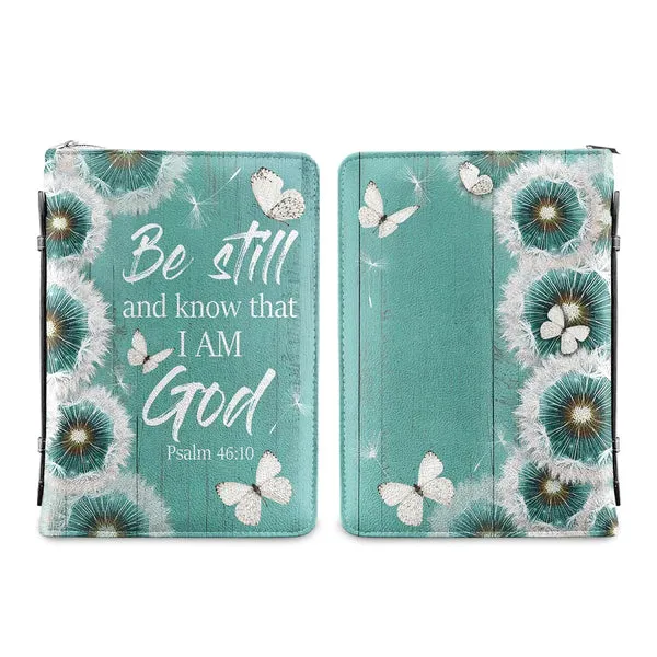 Christianart Bible Cover - Be Still And Know That I Am God Psalm 46 10 - Personalized Bible Cover - Bible Cover For Women - CABBBCV05070324.