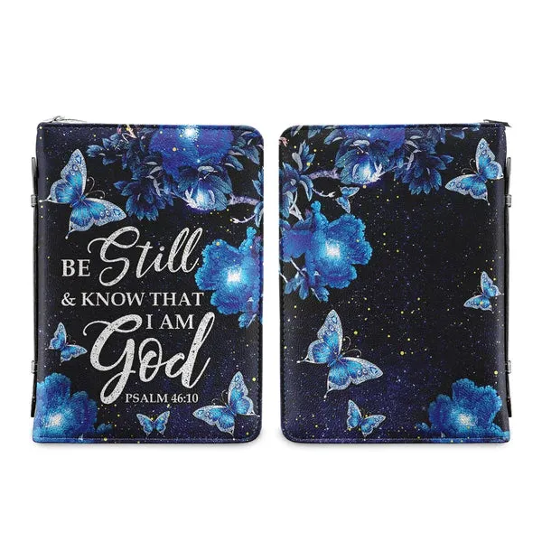 Christianart Bible Cover - Be Still And Know That I Am God Psalm 46 10 - Personalized Bible Cover - Bible Cover For Women - CABBBCV10070324.