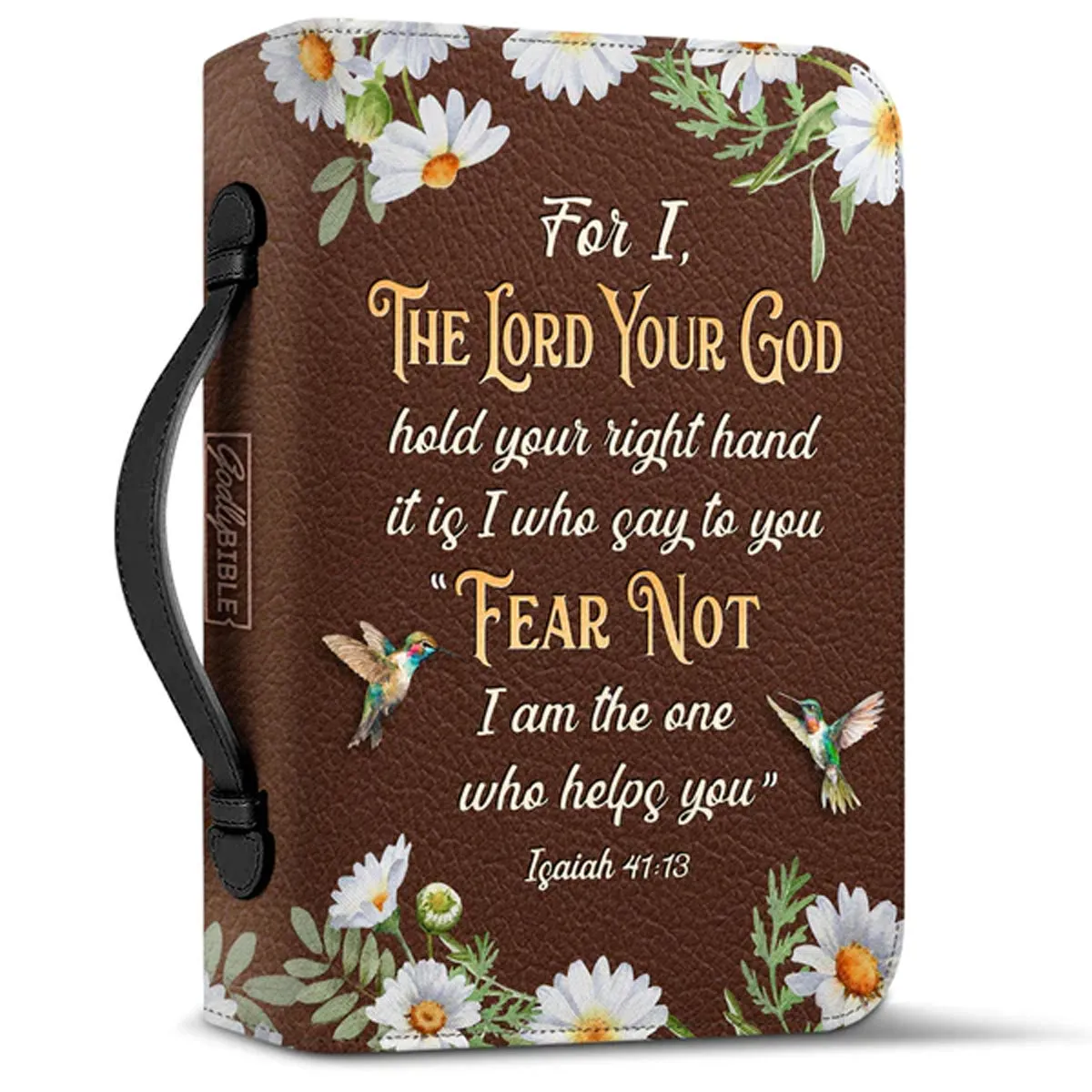 Christianart Bible Cover - Fear Not I Am The One Who Helps You Isaiah 41:13 - Personalized Bible Cover - Bible Cover For Women - CABBBCV33070324.