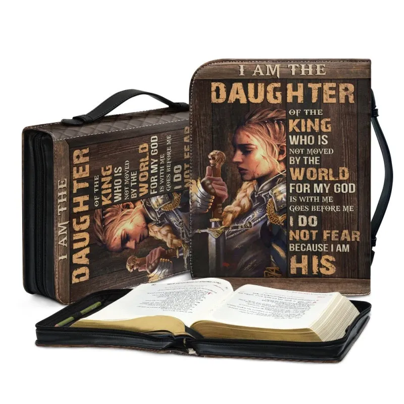 Christianart Bible Cover - I Am Daughter Of The King - Warrior Bible Cover - Bible Cover For Women - CABBBCV01070324.