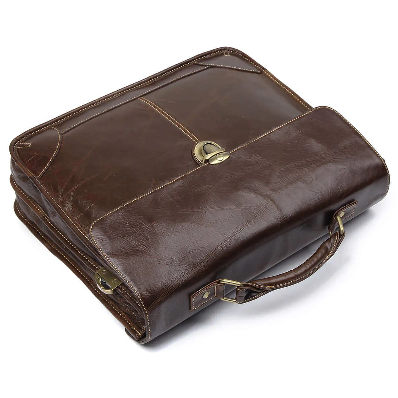 Classic Leather Laptop Bag for Men - Timeless and Versatile