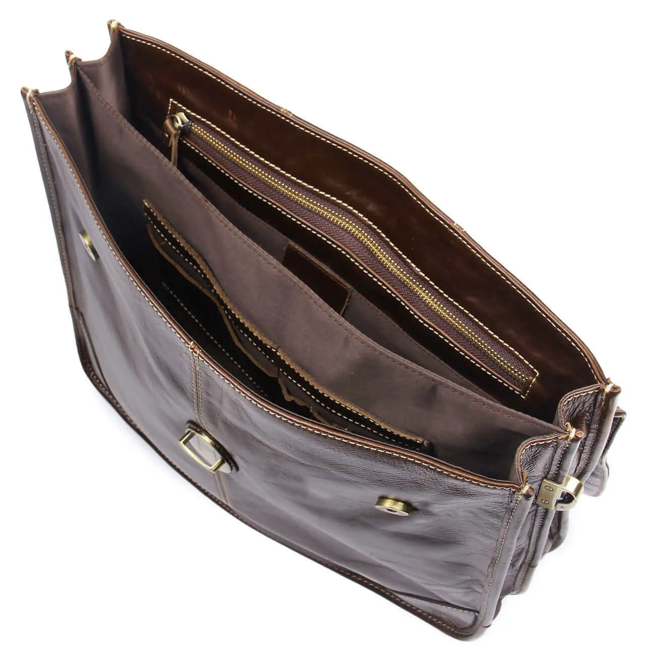 Classic Leather Laptop Bag for Men - Timeless and Versatile