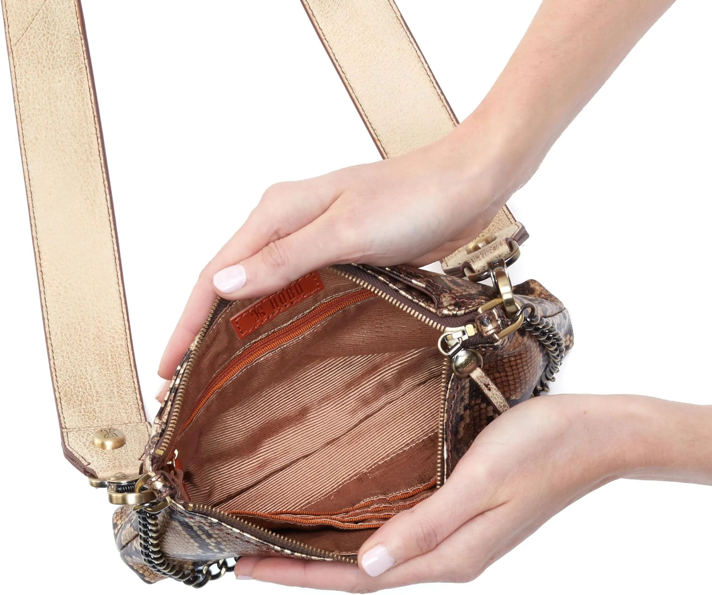 Darcy HOBO Bag, Golden Snake