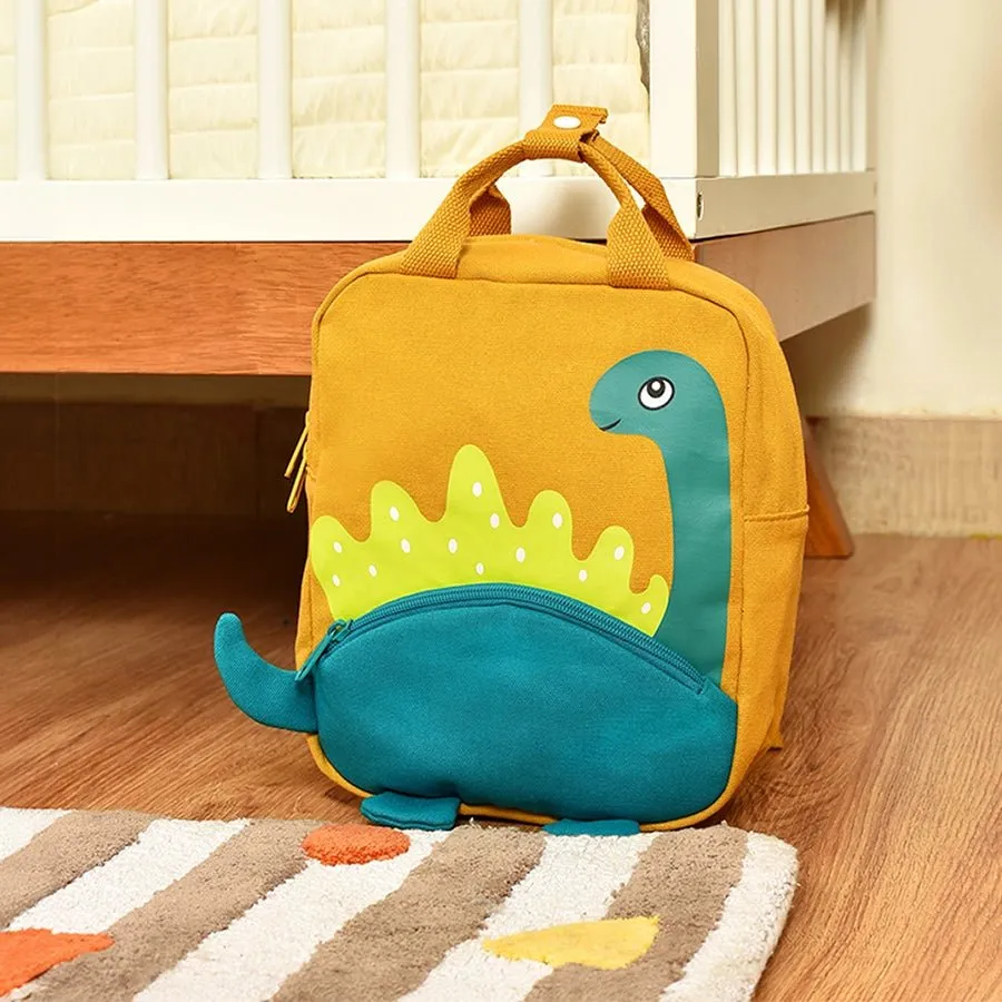 Dinomite Mustard Woven Backpack for Kids