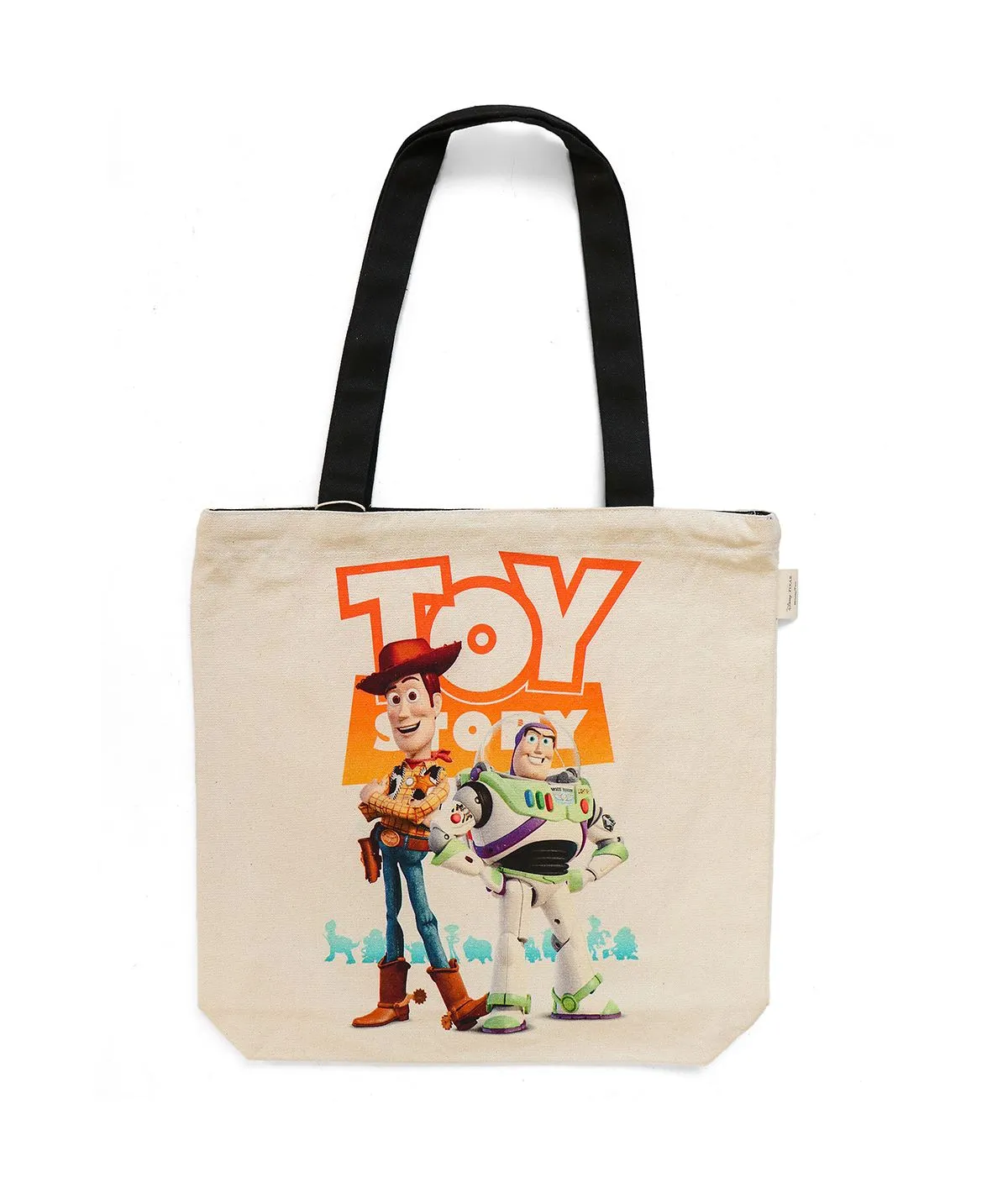 Disney Toy Story - Off White Color Cotton canvas Shoulder Handbag