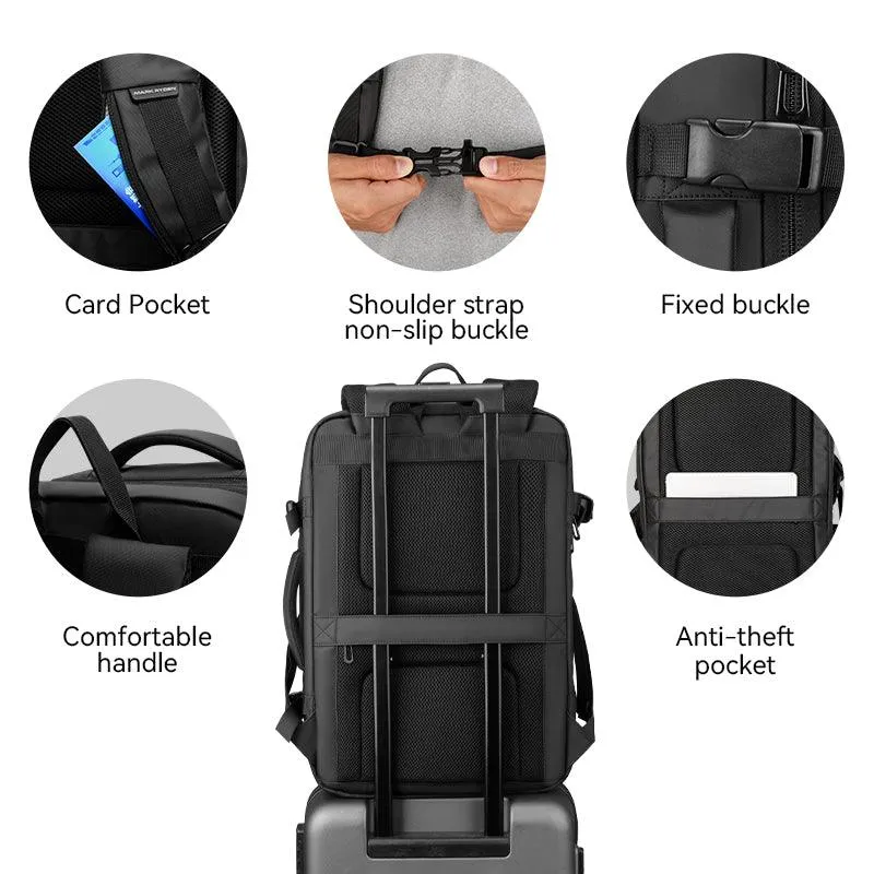 Expandos: Versatile Expandable Laptop Backpack For All-day Traveling