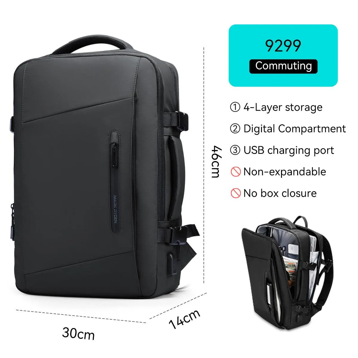 Expandos: Versatile Expandable Laptop Backpack For All-day Traveling