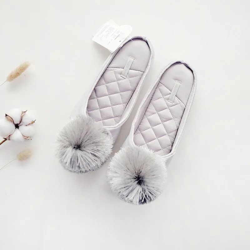 Female indoor slippers waterproof anti-slip