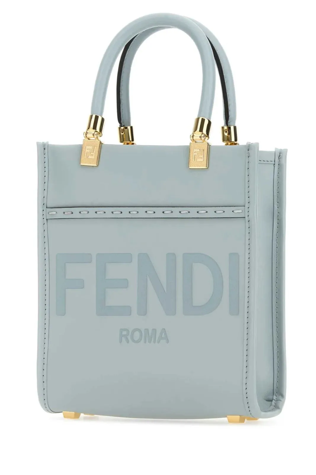 Fendi Sunshine Mini Tote Bag - Light Blue