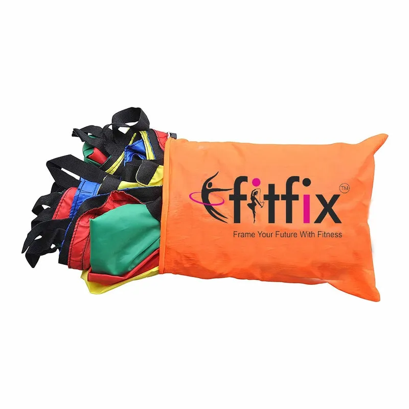 Fitfix Play Parachute (6 feets) with Handles and Carry Bag for Upper-Body Strength