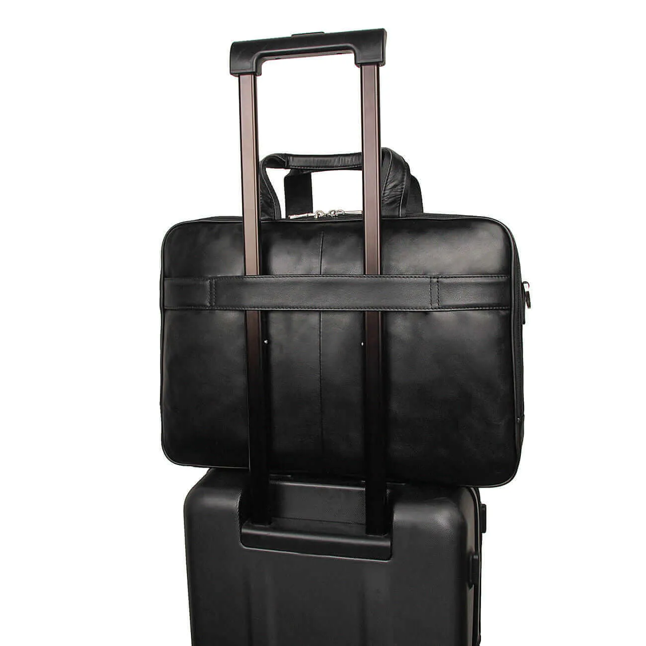 Genuine Leather 17-Inch Laptop Bag for Men – Sleek & Functional