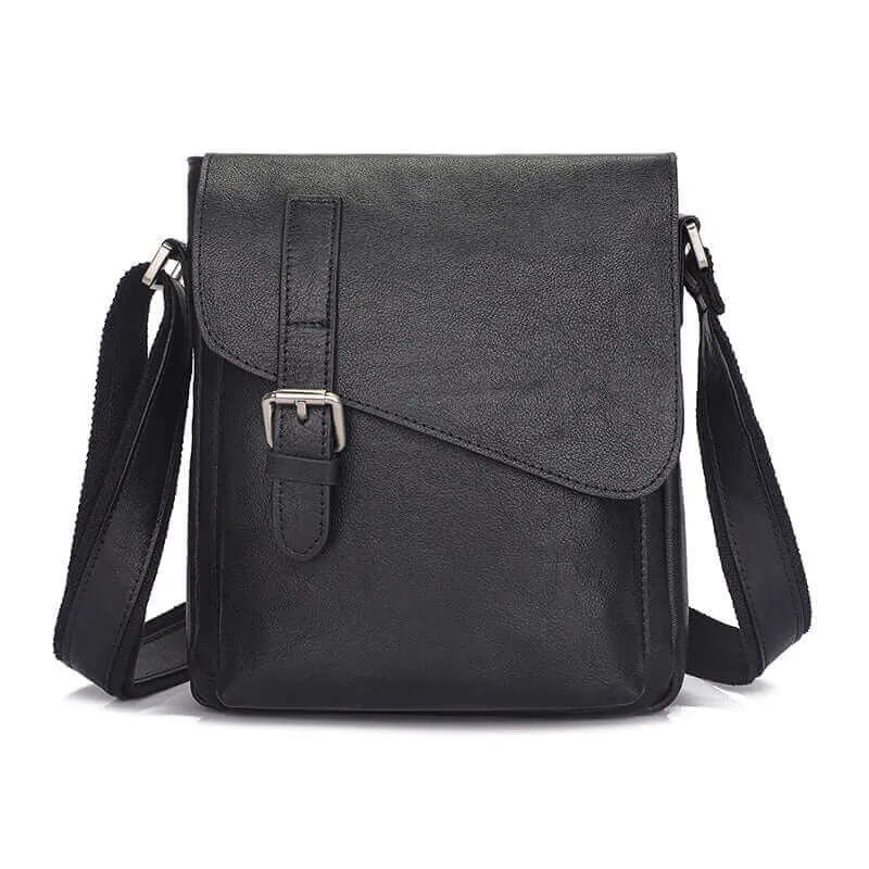 Genuine Leather Shoulder & Crossbody Bag – Versatile for Men