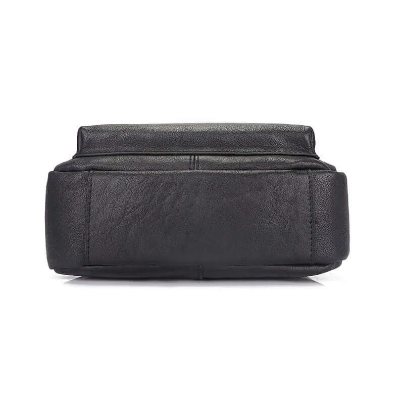 Genuine Leather Shoulder & Crossbody Bag – Versatile for Men