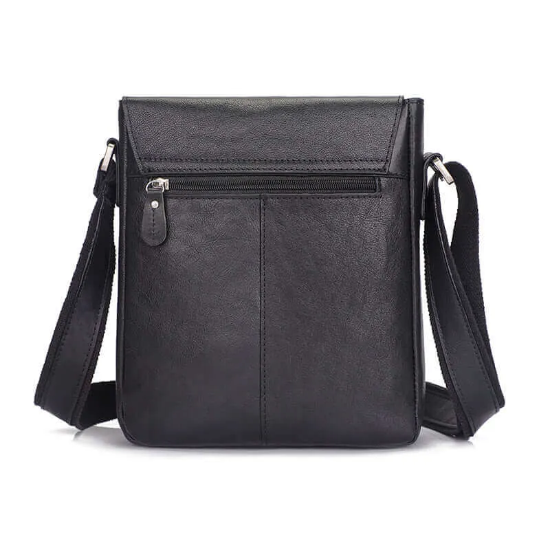 Genuine Leather Shoulder & Crossbody Bag – Versatile for Men