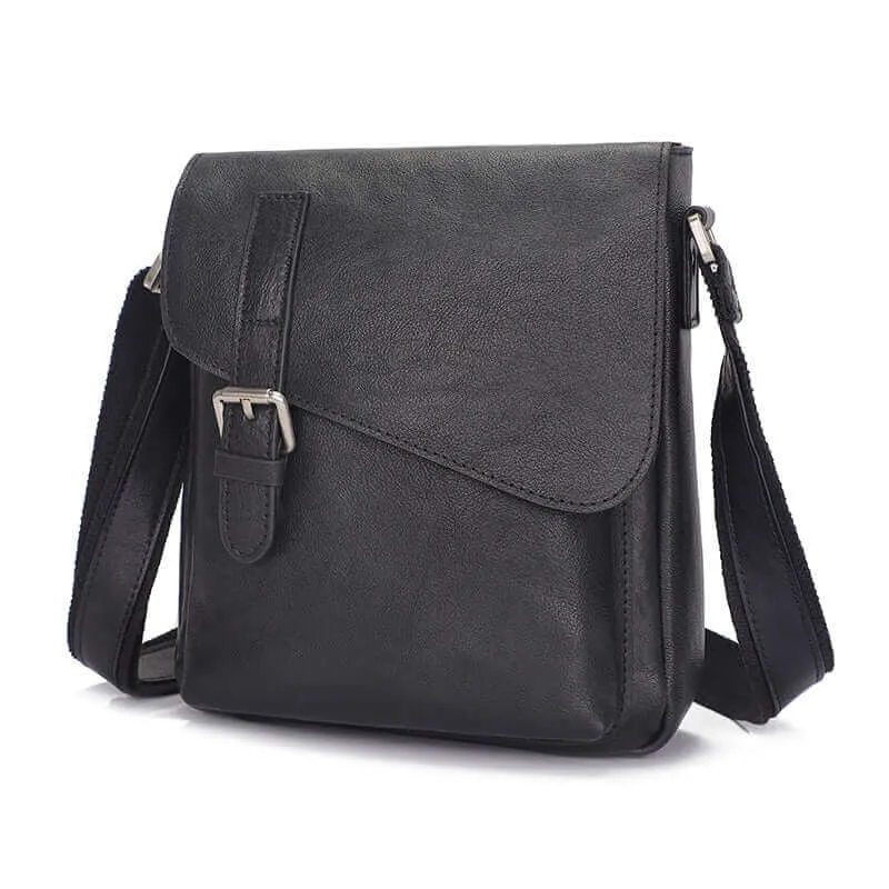 Genuine Leather Shoulder & Crossbody Bag – Versatile for Men