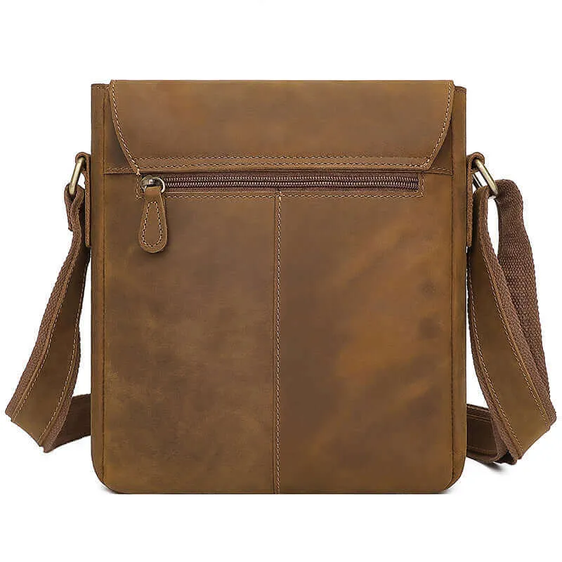 Genuine Leather Shoulder & Crossbody Bag – Versatile for Men