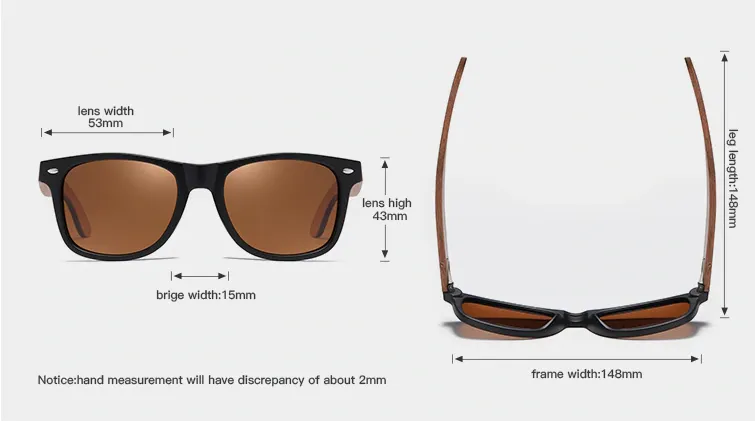 GM Wood Sunglasses - Retro Black