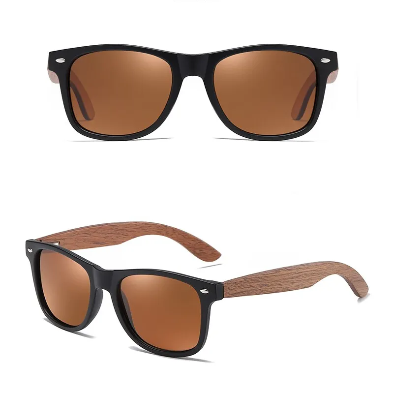 GM Wood Sunglasses - Retro Brown