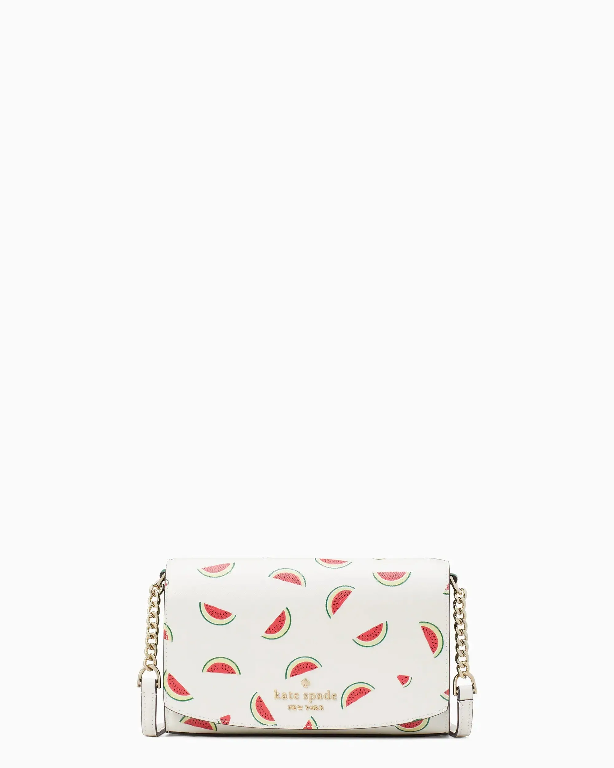 Kate Spade Staci Watermelon Party Printed Small Flap Crossbody