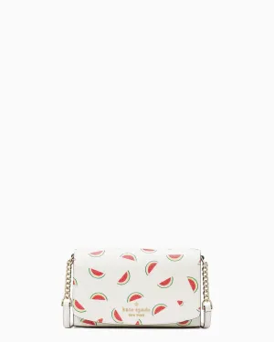 Kate Spade Staci Watermelon Party Printed Small Flap Crossbody